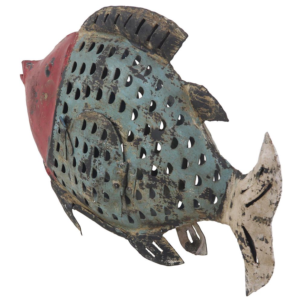 Maple and Jade Vintage Fish Sculpture in Blue, , large