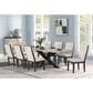 Lifestyle 7-Piece Rectangular Dining Set in Dark Cherry and White, , large