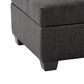 CorLiving Antonio Storage Ottoman in Gray, , large
