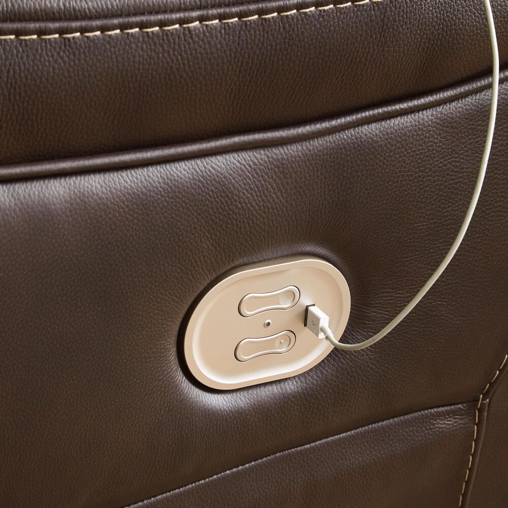 Ashley Dunleith Zero Wall Power Recliner with Power Headrest in Chocolate, , large