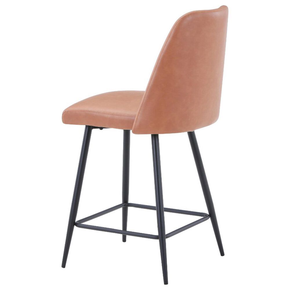Waltham Urban Archive Maddox Upholstered Counter Stool in Light Brown, , large