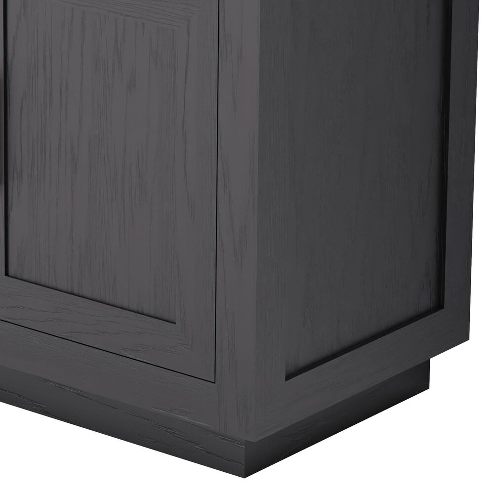 Lexora Home Abbey 36" Single Bathroom Vanity in Black Oak with 2 cm White Cultured Marble Top and Rectangular Sink, , large