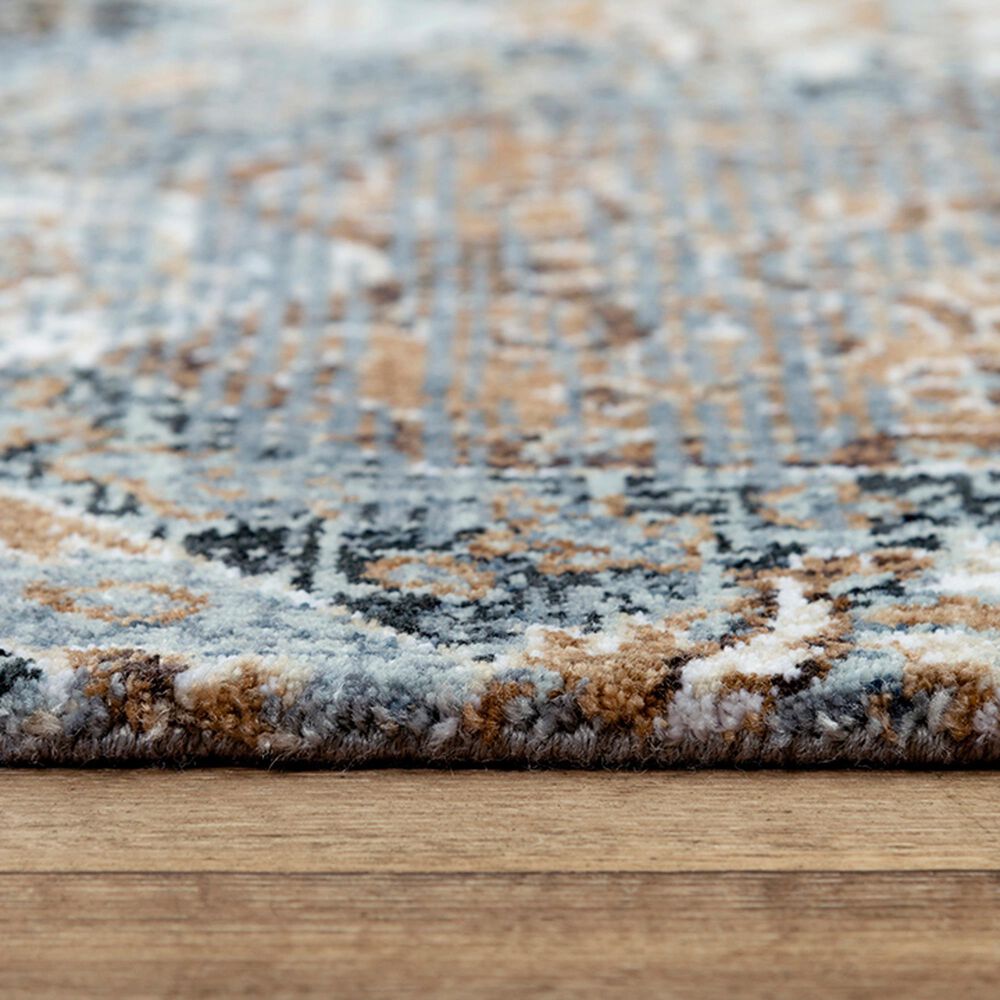RIZZY Elite 10&#39; x 13&#39; Gray, Denim and Brown Area Rug, , large