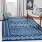 Safavieh Tulum Traditional 5"3" x 7"6" Navy and Ivory Area Rug, , large