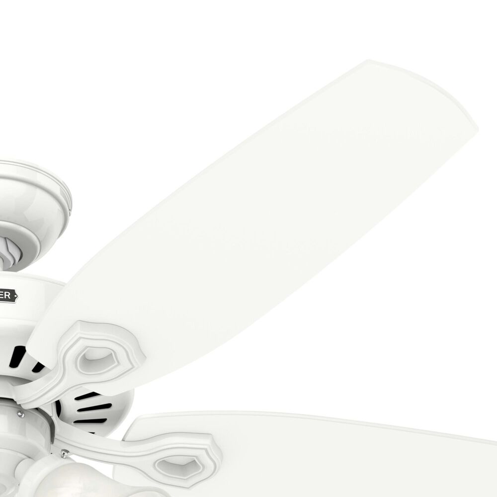 Hunter Builder Plus 52&quot; Ceiling Fan with Lights in Snow White, , large