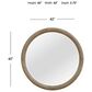 Sterling Timber Playa Round Mirror in English Knotty Oak, , large