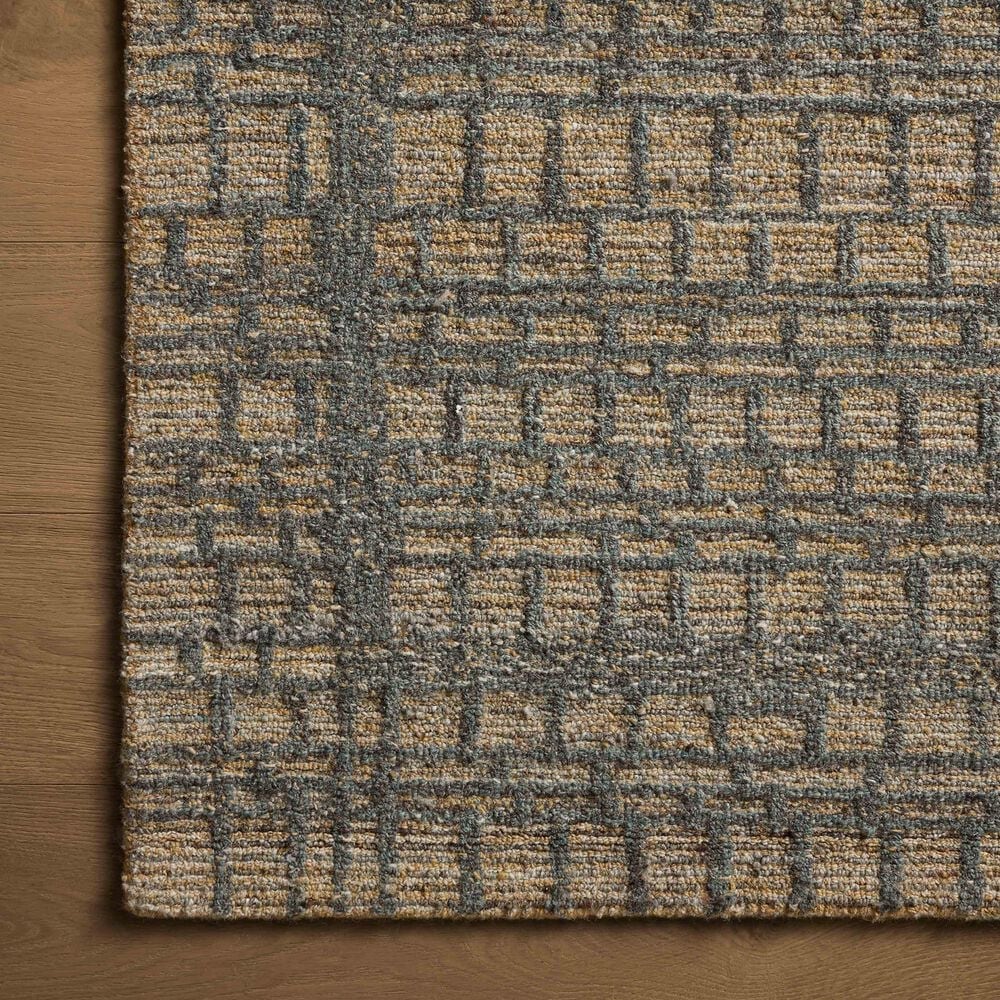 Loloi Elias Wheat and Charcoal 2&#39;6&quot; x 7&#39;6&quot; Runner, , large