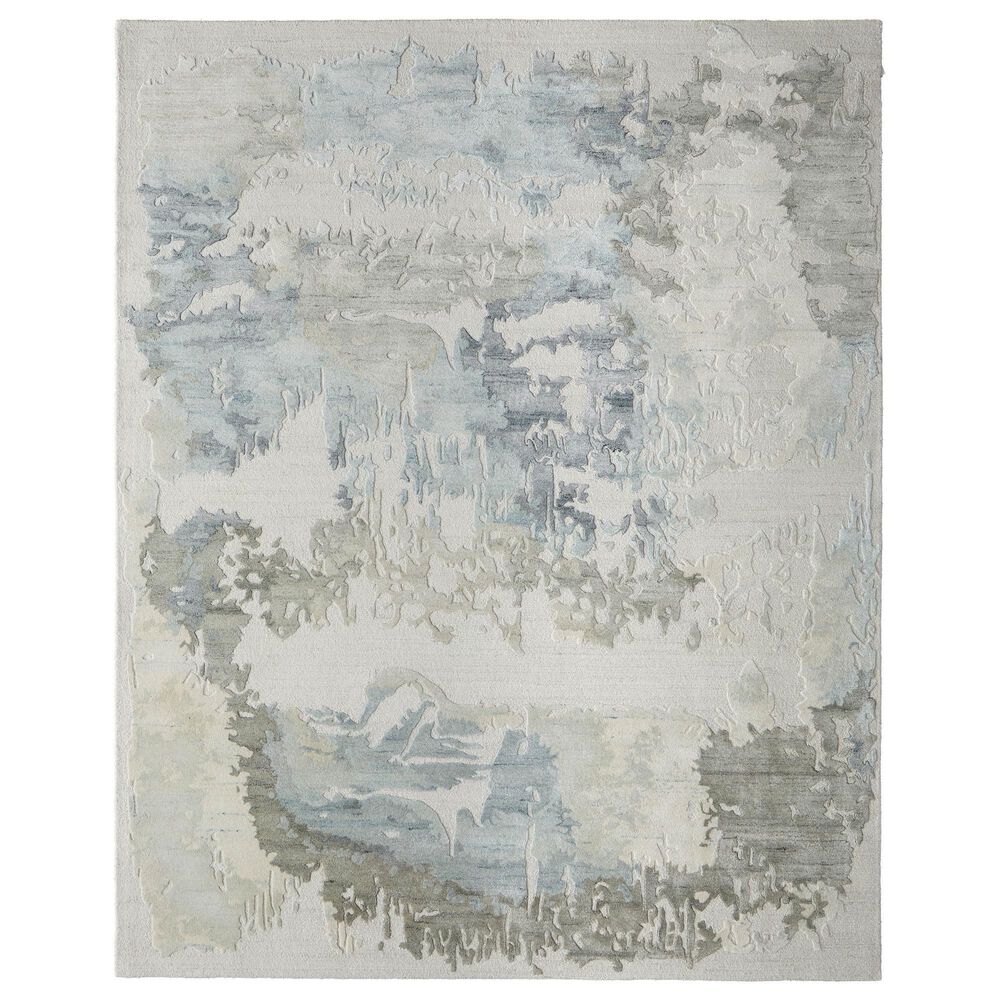 Feizy Kendall Blue and Gray 5" x 8" Area Rug, , large