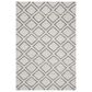 Safavieh Micro-Loop 4" x 6" Silver and Dark Grey Area Rug, , large