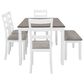 Ashley Stonehollow 6-Piece Rectangular Dining Set in White and Gray, , large