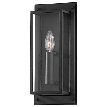 Troy Lighting Winslow 1-Light Exterior Wall Sconce in Texture Black, , large