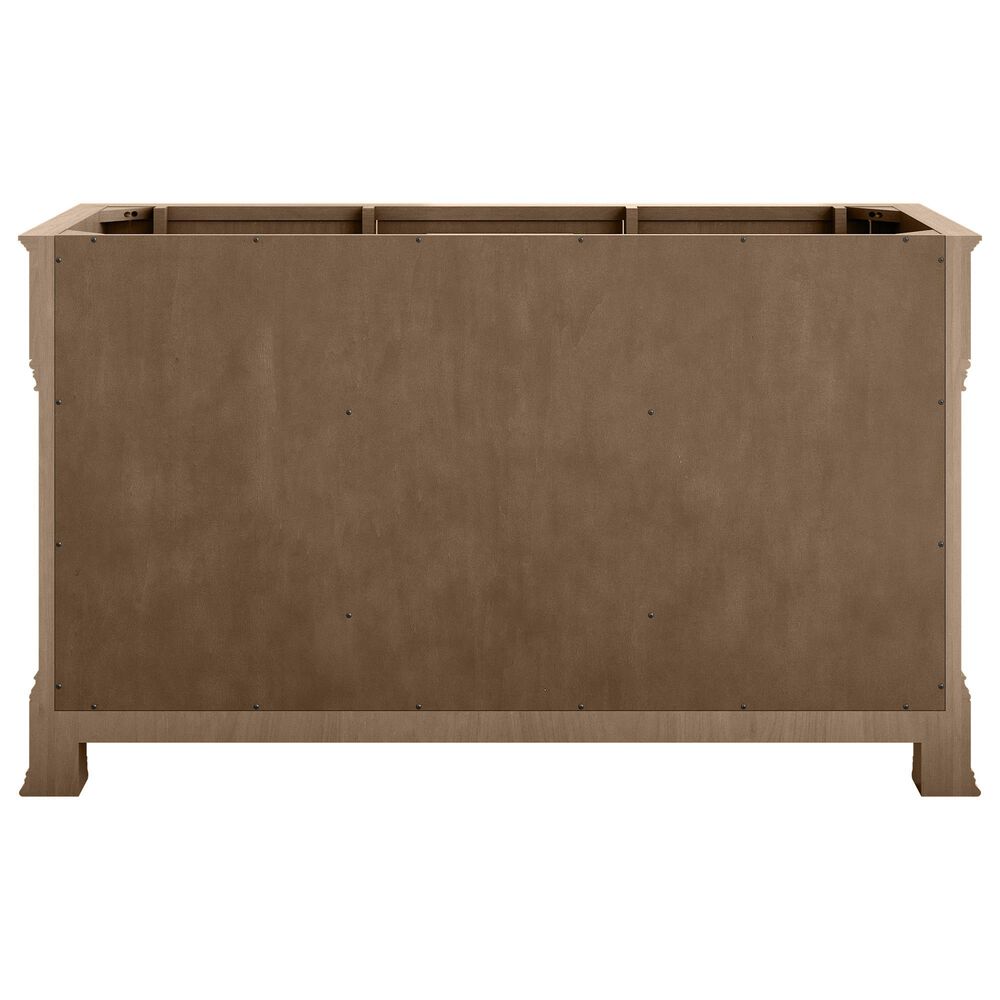 James Martin Vanities Brookfield 60" Double Bathroom Vanity in Pecan with 3 cm Eternal Jasmine Pearl Silestone Top, Rectangular Sinks and FreePower Wireless Charger, , large