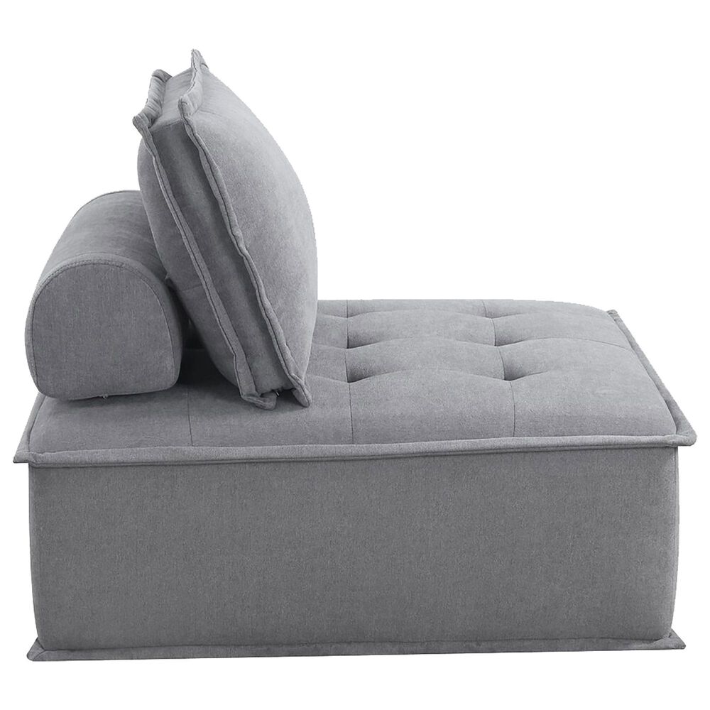 37B Paxton Armless Chair in Columbia Charcoal, , large