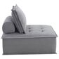 37B Paxton Armless Chair in Columbia Charcoal, , large