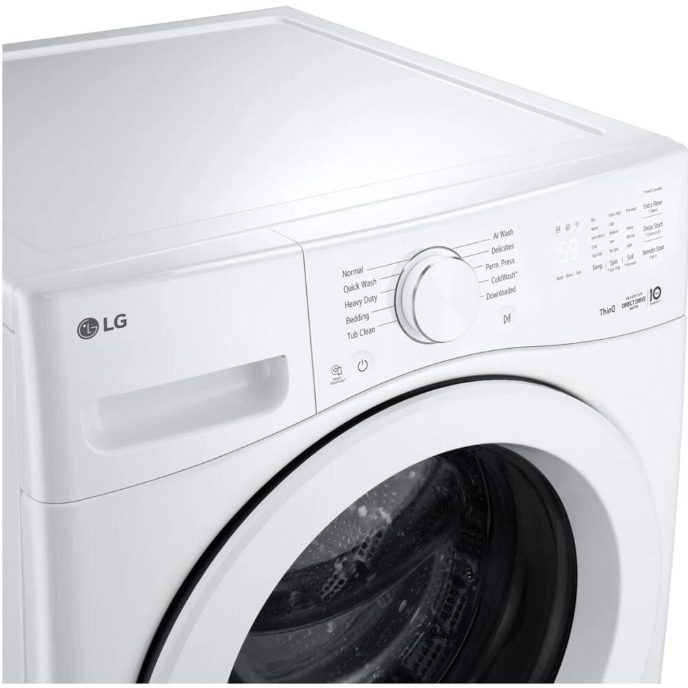 LG 4.5 Cu. Ft. Smart Front Load Washer in White, , large