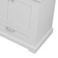 Lexora Home Dukes 80" Double Bathroom Vanity in White with 2 cm White Quartz Top and Rectangular Sinks, , large