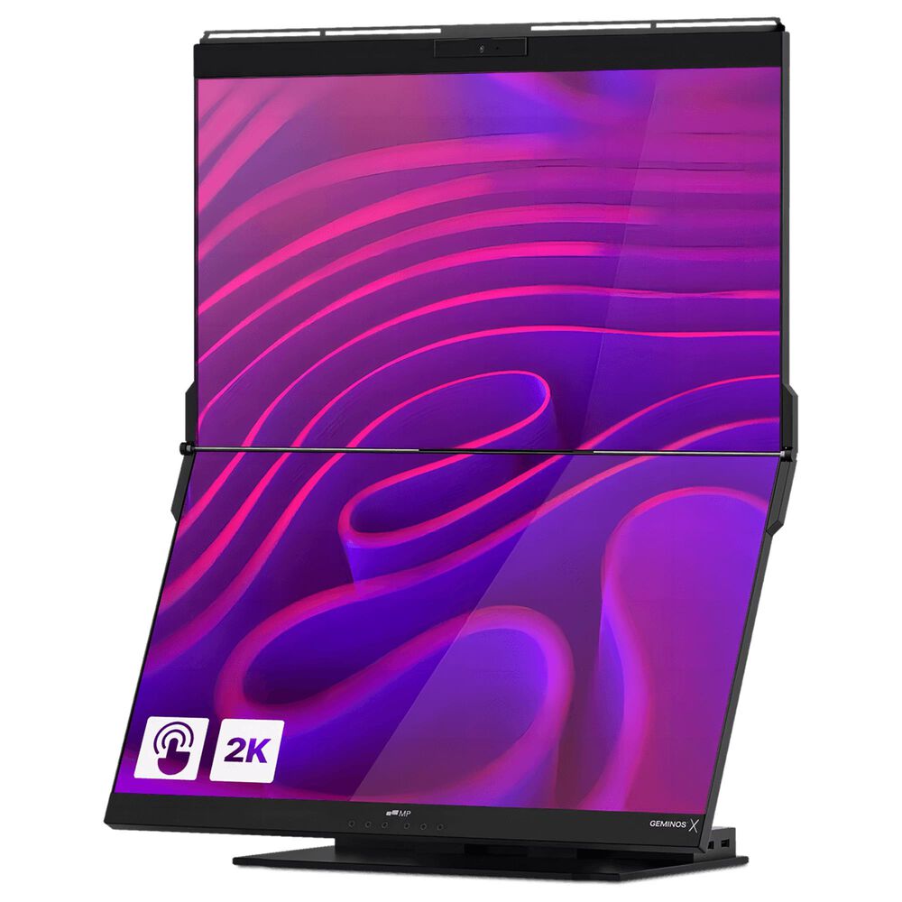 Mobile Pixels 24&quot; Geminos X Dual-Screen Desktop Monitor in Black, , large