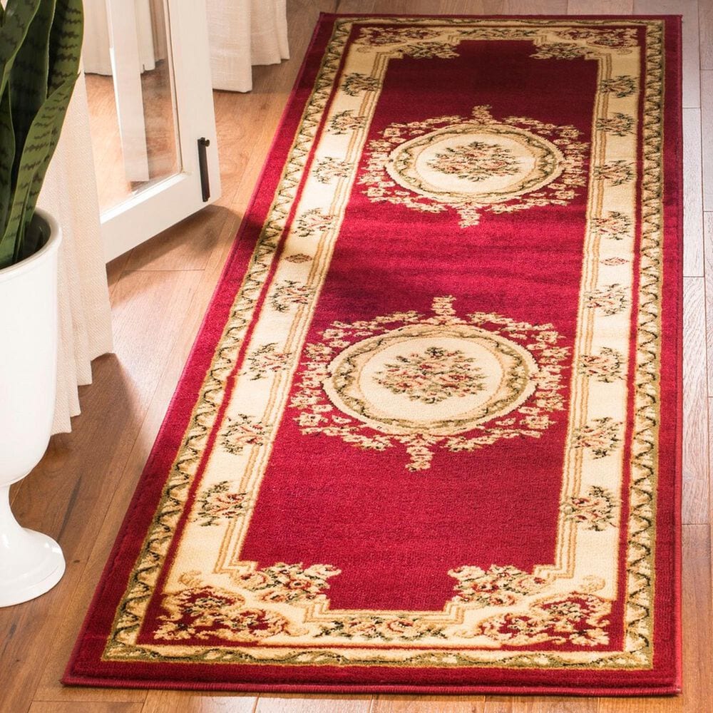 Safavieh Lyndhurst LNH218C 2&#39;3&quot; x 8&#39; Red and Ivory Runner, , large