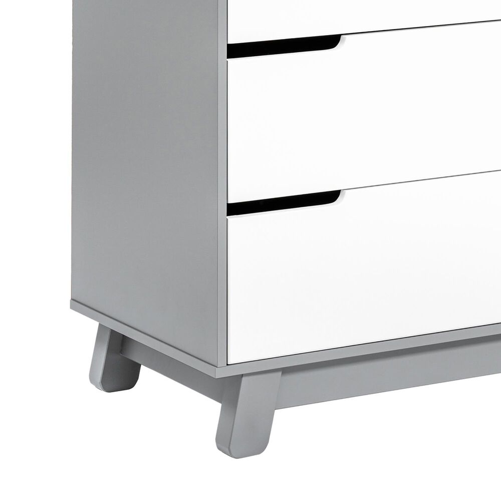 Babyletto Hudson 2 Piece Nursery Set in Grey and White, , large