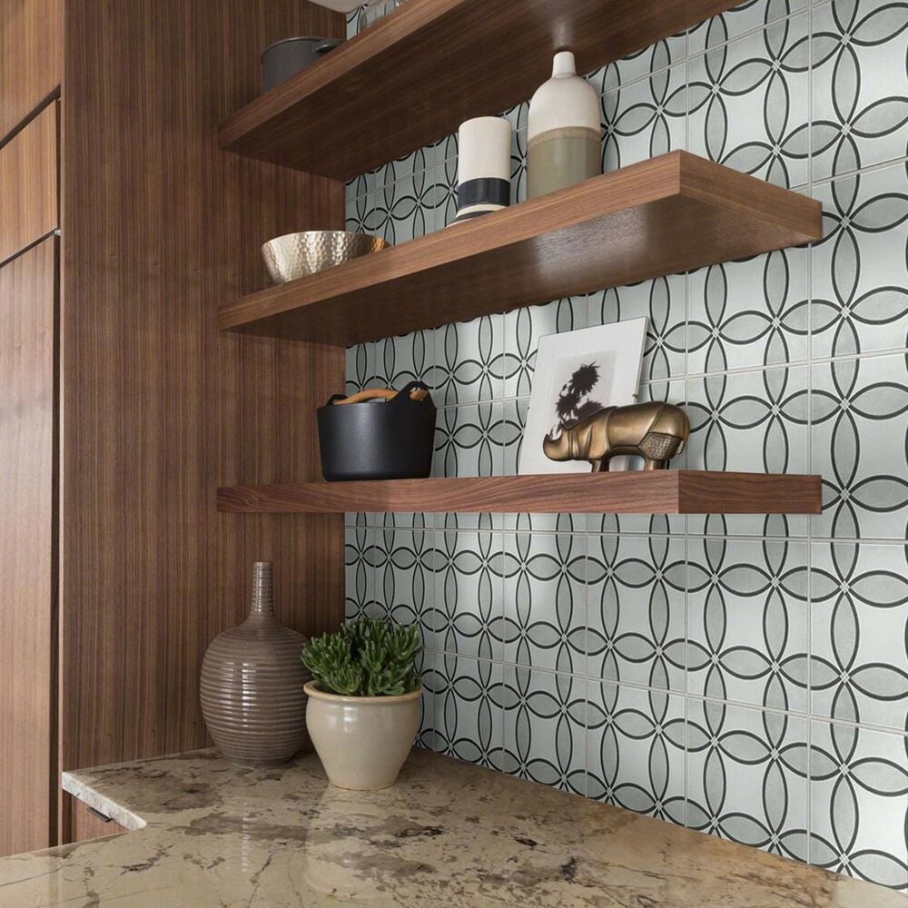 Shaw Revival Isabella Opal 8&quot; x 8&quot; Porcelain Tile, , large