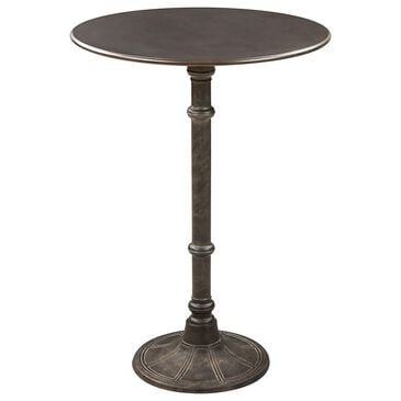 Coaster Oswego Round Bar Table in Dark Russet and Antique Bronze - Table Only, , large