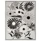Nourison Aloha 3"6" x 5"6" Black and White Indoor/Outdoor Area Rug, , large