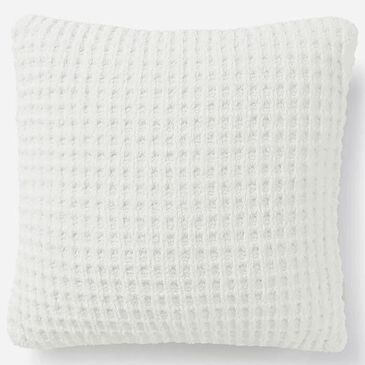 Sunday Citizen Snug Waffle 20" Square Throw Pillow in Off White, , large