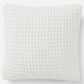 Sunday Citizen Snug Waffle 20" Square Throw Pillow in Off White, , large