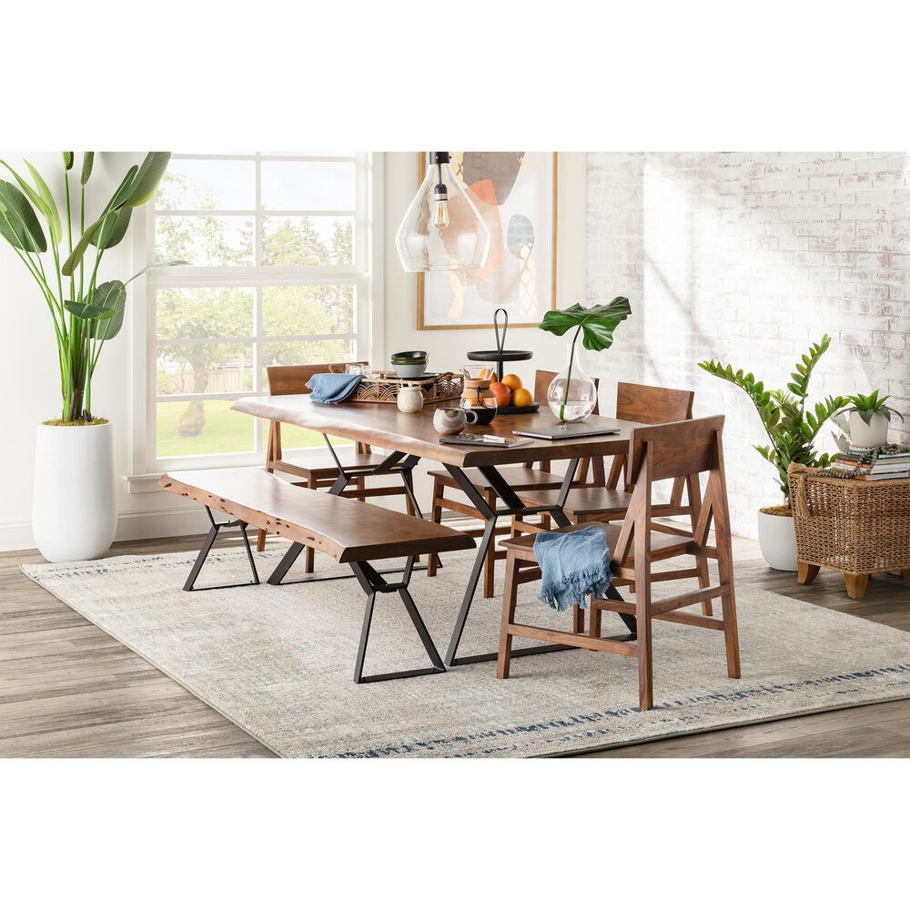 London Loft Modern Live Edge Dining Table By Home Trends Design