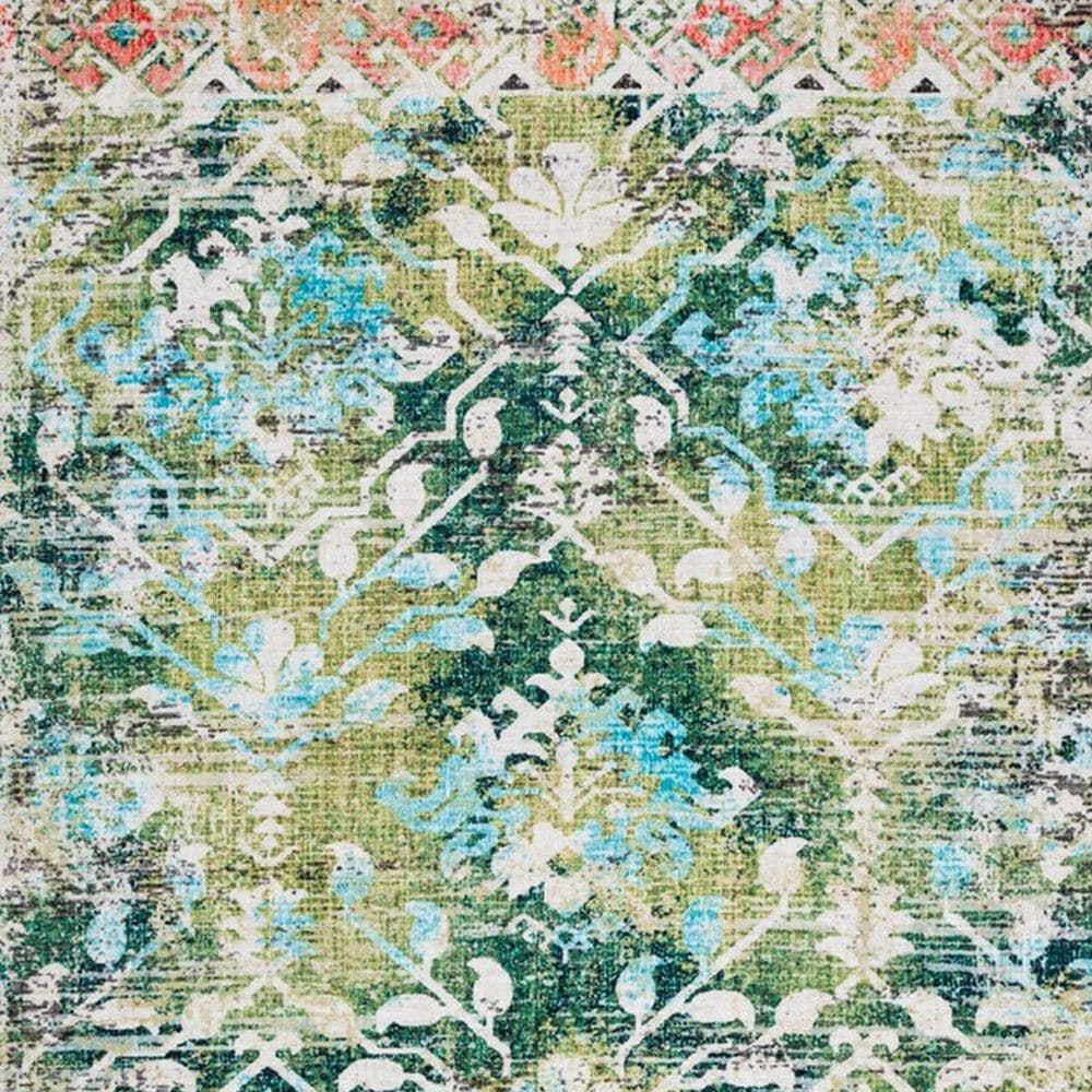 Safavieh Riviera 5&#39;5&quot; x 7&#39;7&quot; Green and Light Blue Area Rug, , large