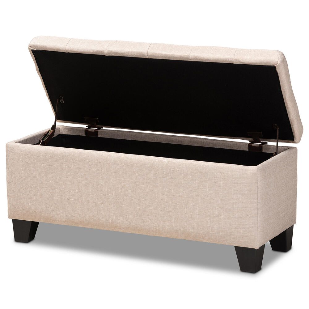 Baxton Studio Fera Storage Ottoman in Beige, , large