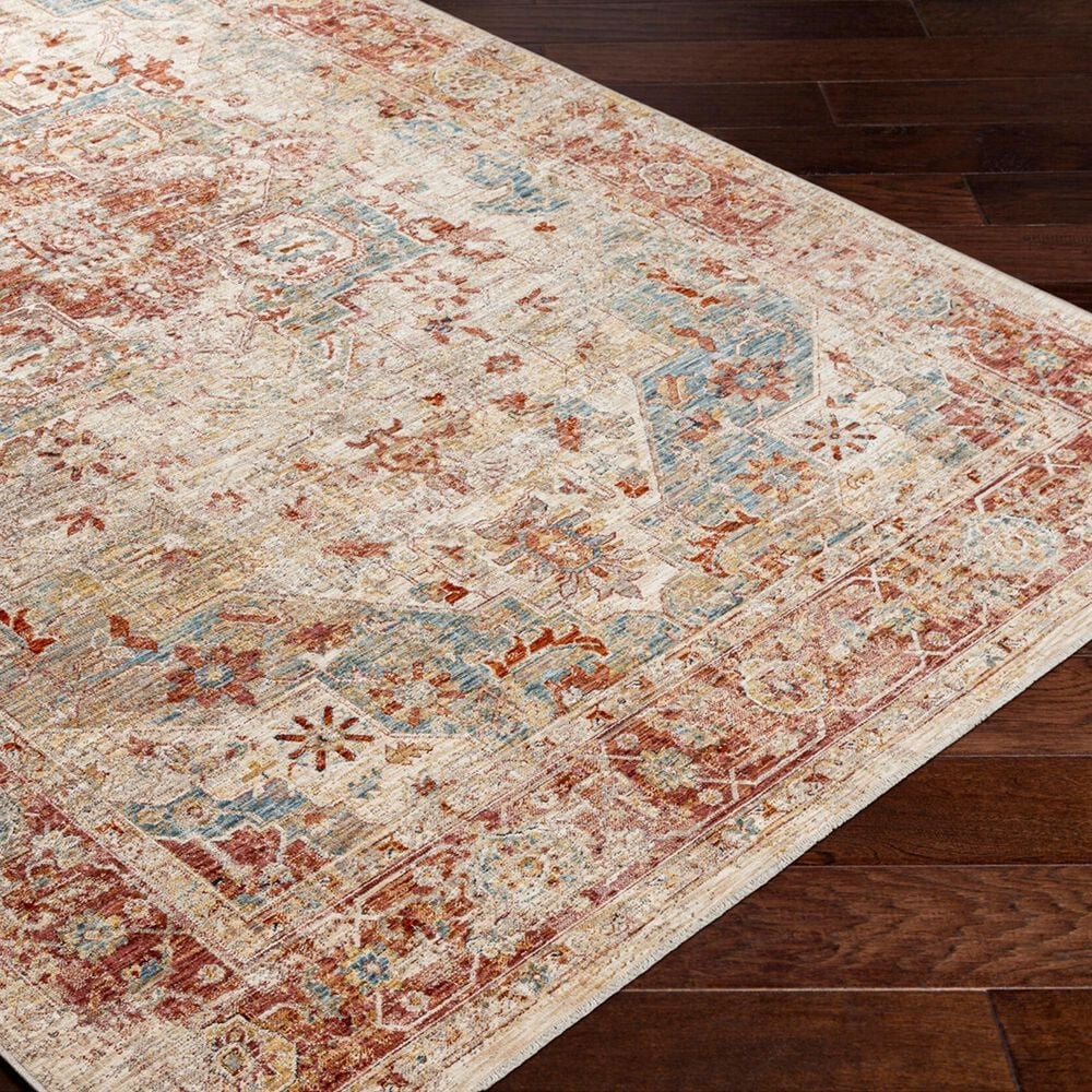 Surya Aspendos 10&#39; x 13&#39;11&quot; Light Gray, Rust, Denim, Ice Blue, Cream, Mustard and Black Area Rug, , large
