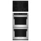 KitchenAid 2-Piece Kitchen Package with 30" Double Wall Oven and Electric Cooktop in Stainless Steel, , large