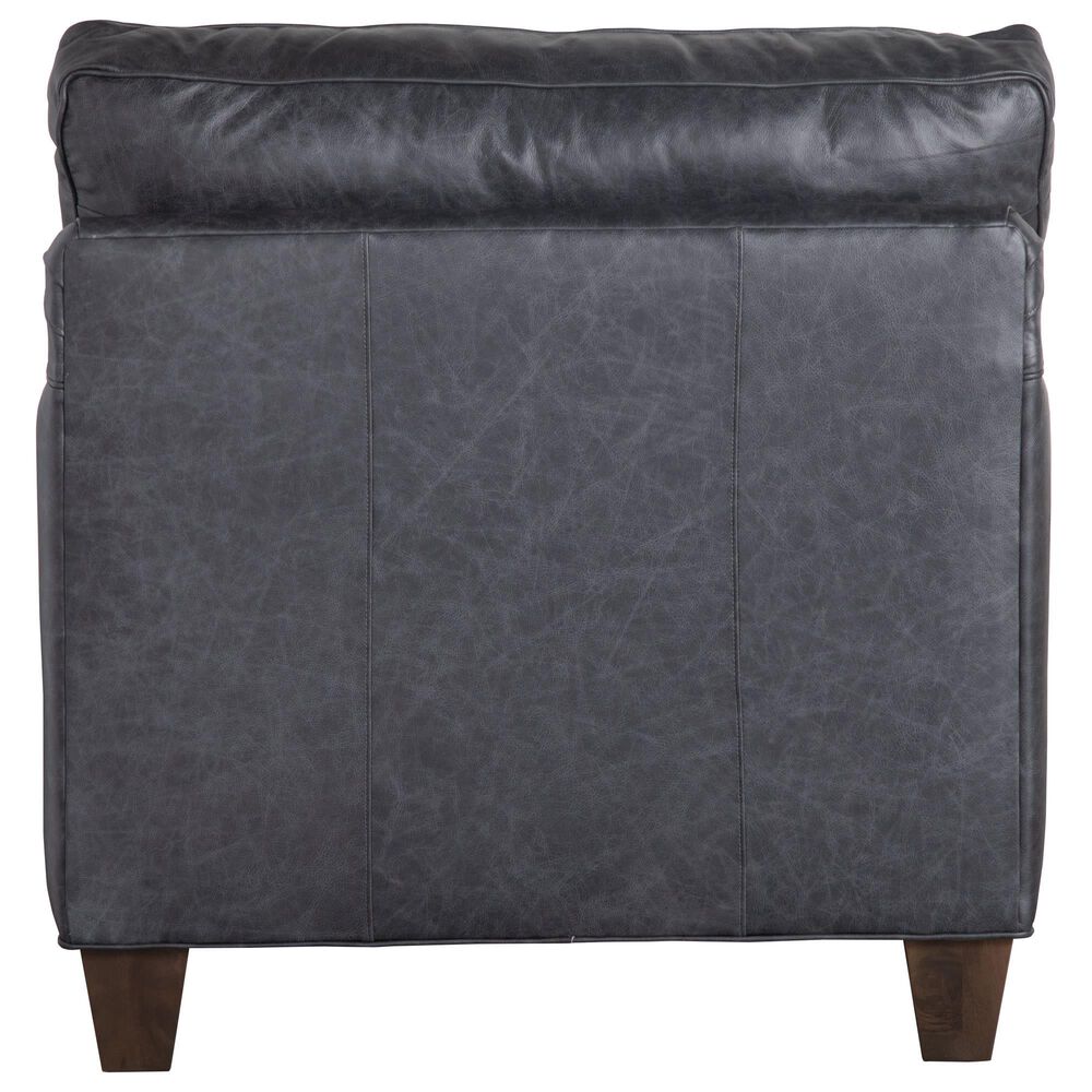 Craftmaster Furniture Corp 4-Piece Stationary Leather Living Room Set in Dark Gray, , large