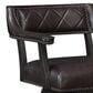 Radius Ashford Swivel Chair With Casters with Black Bonded Leather, , large