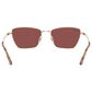 Rayban Glasses Drea Bio-Based Sunglasses with Dark Violet Lenses in Polished Pale Gold, , large