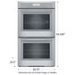 Thermador 30" Masterpiece Double Oven - Stainless Steel, , large
