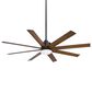 Minka-Aire Slipstream 65" Indoor/Outdoor Ceiling Fan with LED Light in Coal, , large