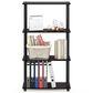 HOMLUX Turn-N-Tube 4-Tier Multipurpose Shelf Display Rack in Dark Walnut, , large