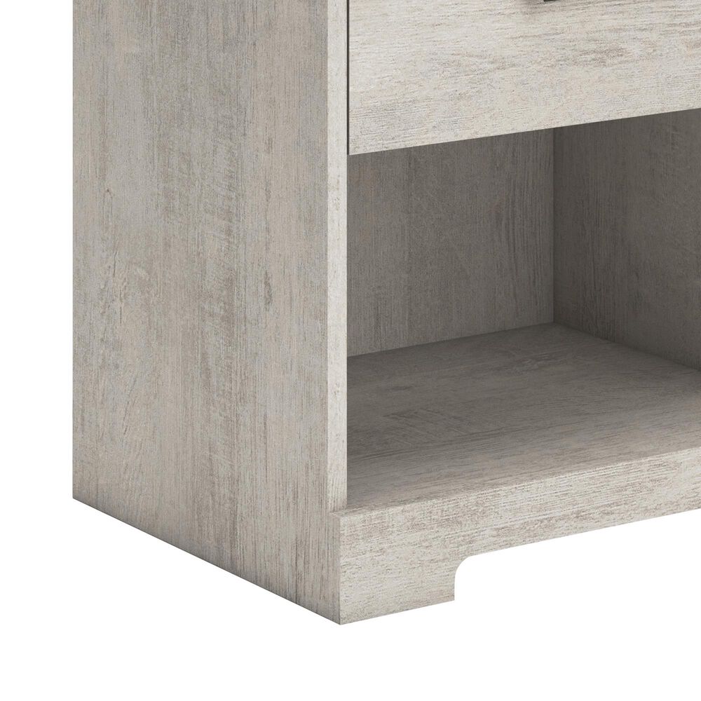 Ashley Shawburn 1-Drawer Nightstand in Light Gray, , large