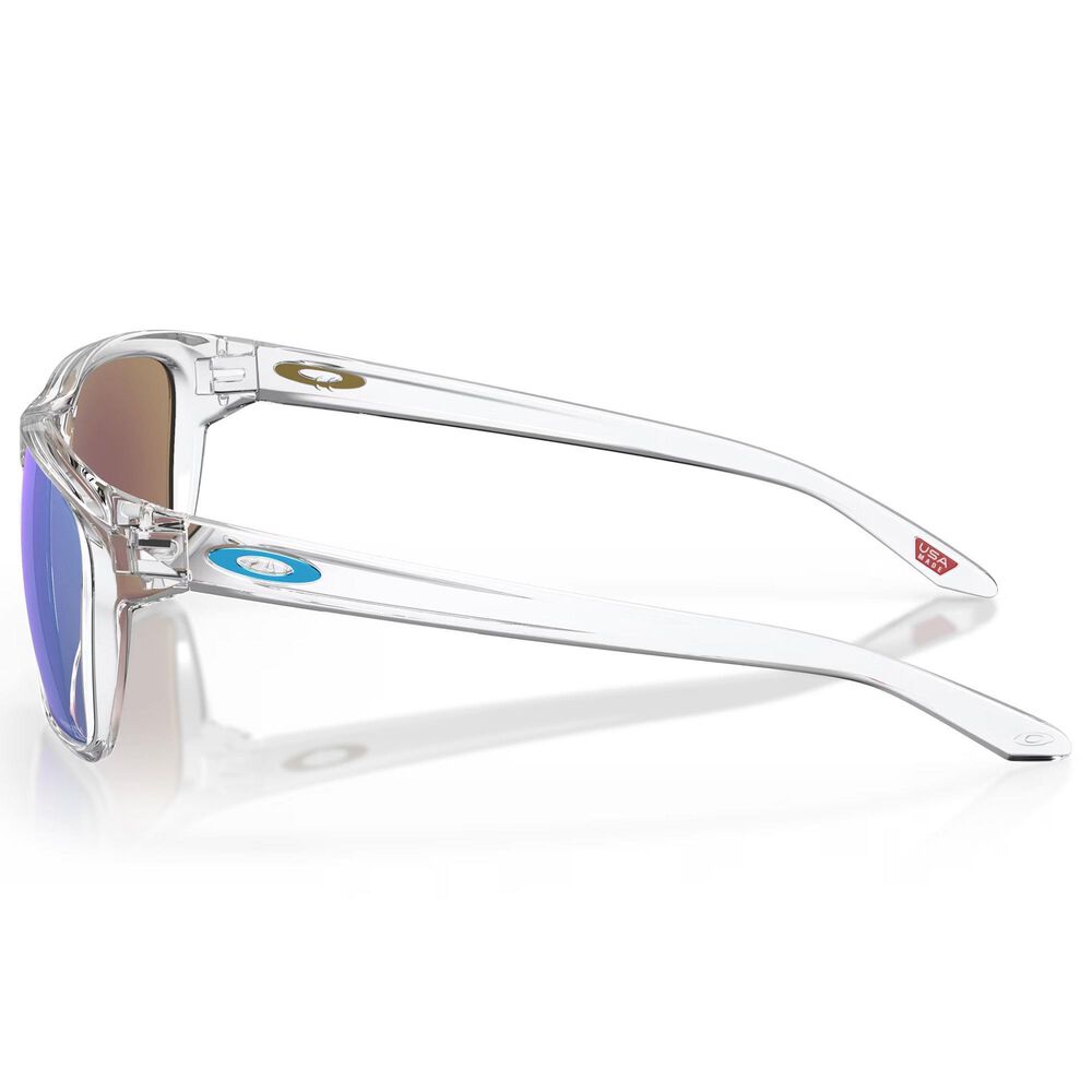 Oakley Sylas Sunglasses with Prizm Sapphire Lenses in Polished Clear, , large