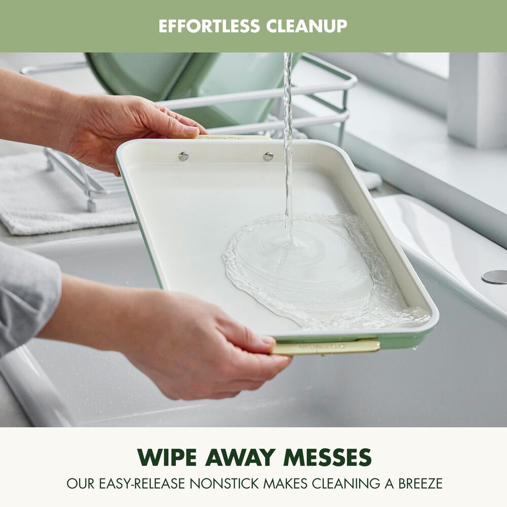 Green Pan Reserve Bakeware 13" x 9" Quarter Sheet Pan in Sage, , large