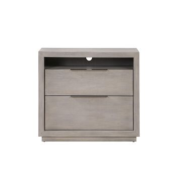 Urban Home Oxford 2 Drawer Nightstand in Gray Mineral, , large