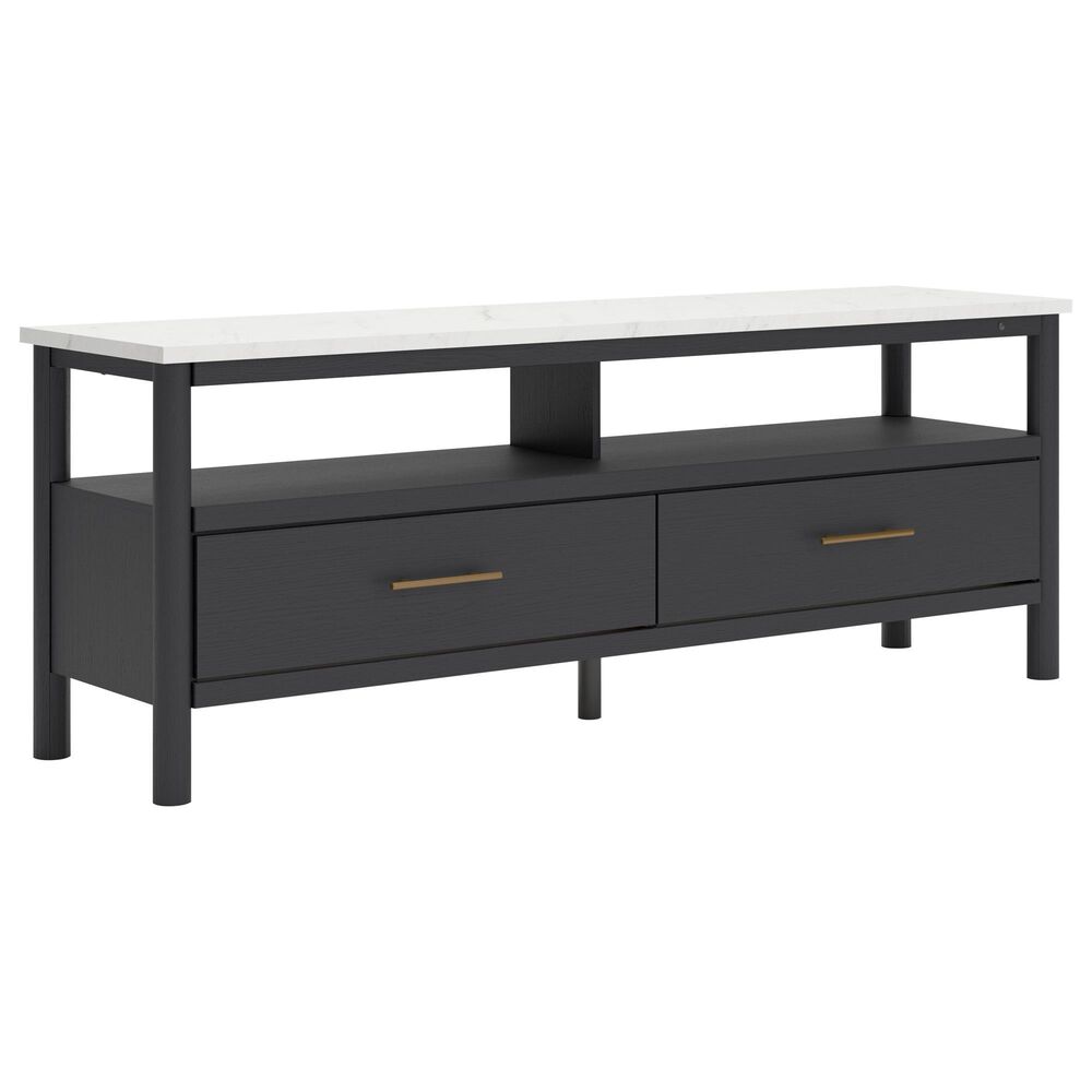 Ashley Cadmori 71" Extra Large TV Stand in Black and White, , large