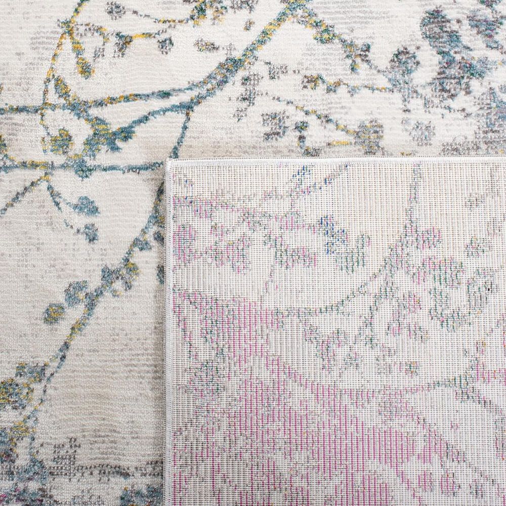 Safavieh Aria 2&#39; x 8&#39; Ivory and Blue Runner, , large
