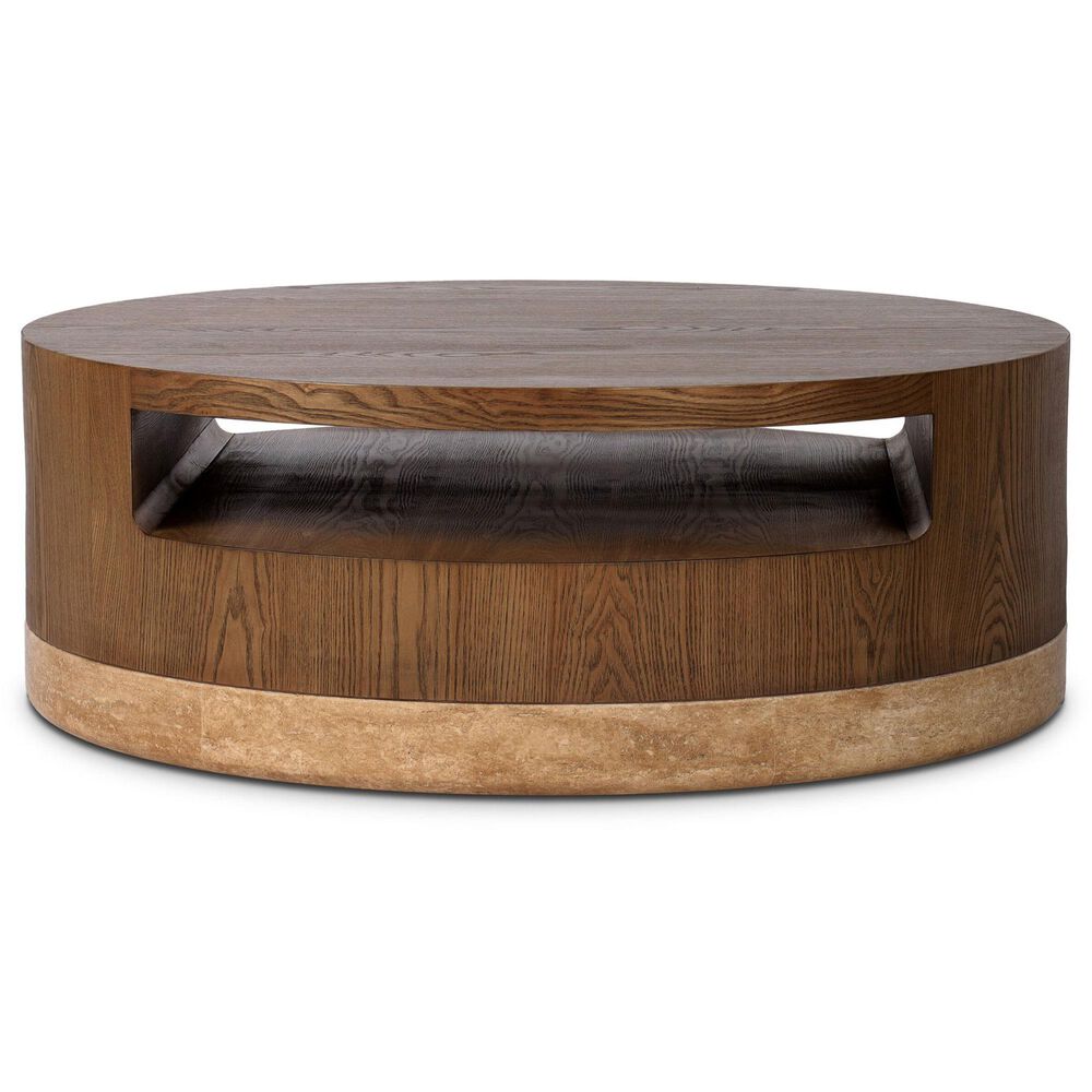 Four Hands Sager Coffee Table in Golden and Amber Ash, , large