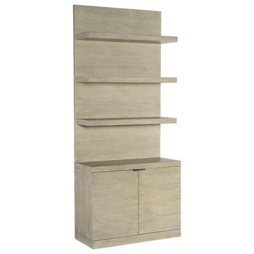 Hooker Furniture Cascade Bookcase Base and Hutch in Taupe, , large
