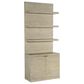 Hooker Furniture Cascade Bookcase Base and Hutch in Taupe, , large