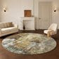 Dalyn Rug Company Lumara LM2 Khaki 8" Round Area Rug, , large
