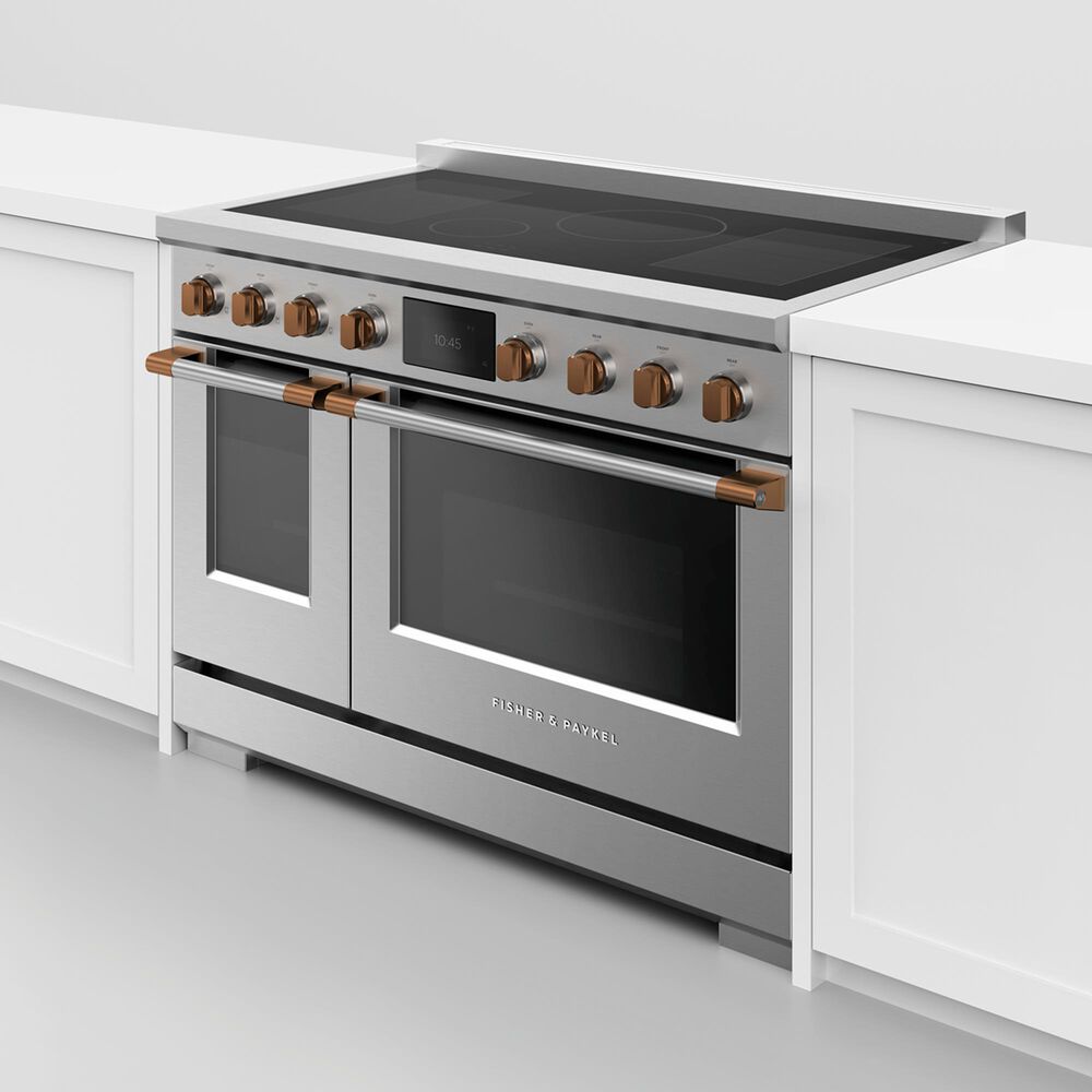 Fisher &amp; Paykel 36&quot; Professional Round Flush Handle Kit for Ranges in Stainless Steel and Dark Copper, , large